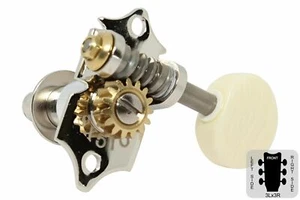 GOTOH SXN510V Open Back Tuner - Screw in bushing - M5 Ivoriod knob - Nickel - Picture 1 of 4