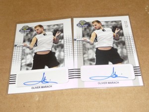 2018 Leaf TENNIS GRAND SLAM OLIVER MARACH AUTOGRAPH/AUTO LOT OF 2 O4055