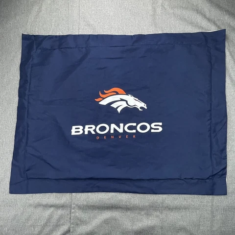 Northwest NFL Denver Broncos Printed Pillowcase SINGLE (ONE) Blue Standard Size Cover