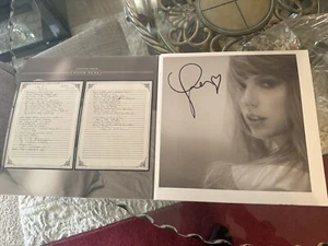 Taylor Swift SIGNED The Tortured Poets Department Vinyl The Manuscript W/ Heart - Picture 1 of 1