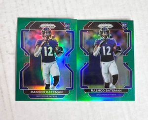 RASHOD BATEMAN LOT OF 2 2020 Panini Prizm GREEN PRIZM SP RC's #340! RIESIGER AUSVERKAUF! - Bild 1 von 2