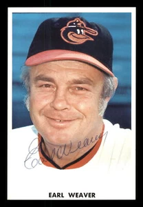 Earl Weaver Autographed Signed 3.5x5.25 Team Issued Photo Orioles 175851 - Picture 1 of 2