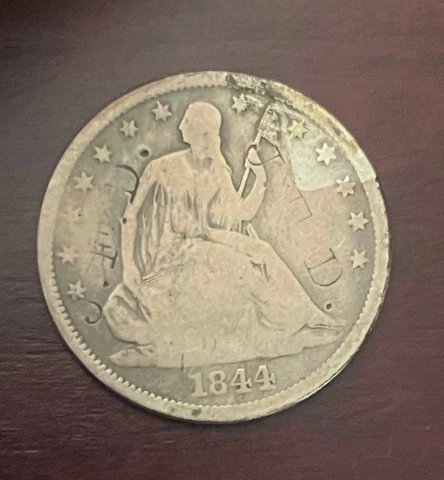 1844 New Orleans Seated Liberty Half Dollar Cover