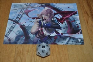 MTG FIN Final Fantasy Blanco Perla Gran Tamaño D20 Spindown Life Die Contador Dados - Imagen 1 de 2