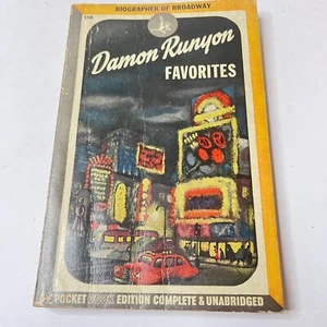 DAMON RUNYON FAVORITES 1945 Pocket Books Vintage Paperback PB ~ Broadway - Picture 1 of 9