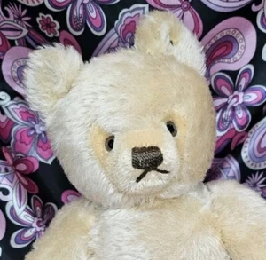 STEIFF Maske BĂ€r SCHĂNER goldener Honigblond gelenkter Teddy mit Ohrknopf - Bild 1 von 21