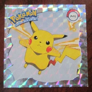 PIKACHU PR32 POKEMON ARTBOX PEGATINA PRIZM SERIE 1 1999 PAQUETE NUEVO CASI NUEVO - Imagen 1 de 2