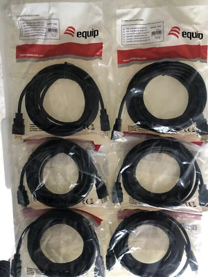6 st. equip High Speed HDMI Kabel mit Ethernet 5,0m schwarz - Bild 1 von 4