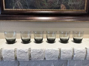 6 MCM Libbey Smoke Gray 8-oz Old Fashioned Low Ball Rocks Barware Glasses - Picture 1 of 3