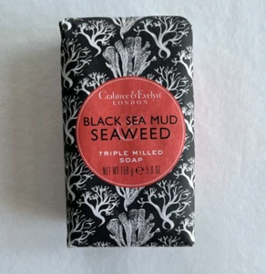 NUEVO Jabón Triple Fresado Crabtree & Evelyn BLACK SEA MUD SEA SEWEED Barra de 5,6 OZ RARO - Imagen 1 de 7
