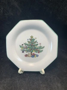 Nikko Christmastime Display Or Treat PLate With Christmas Tree Pattern - Picture 1 of 11
