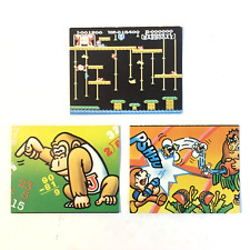 "Set of 3" 1985 Nintendo Famicom mini card Menko Donkey Kong Amada Very Rare