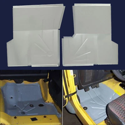 Para Jeep Wrangler TJ 2D 1997-2006 Nuevo Acero Delantero Conductor Pasajero Sartenes Foto 1 de 4