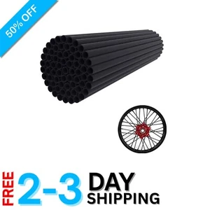 Stylish 72Pcs Spoke Covers for 19-21 Inch Bikes - Durable Black Protection - Picture 1 of 9