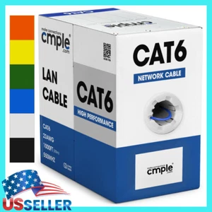 Cat6 Kabel Bulk 1000 Fuß 23 AWG CMR Riser Ethernet Kabel Cat 6 Datenkabel 550 MHz - Bild 1 von 12