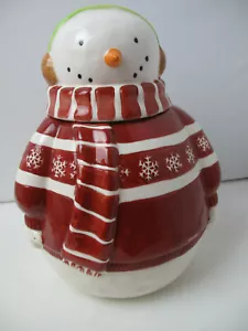 Gingerbread Lane Country Kitchen Collection Keksdose Weihnachten Urlaub Schneemänner - Bild 1 von 7
