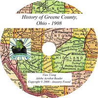 1908 History & Genealogy of GREENE County Ohio OH