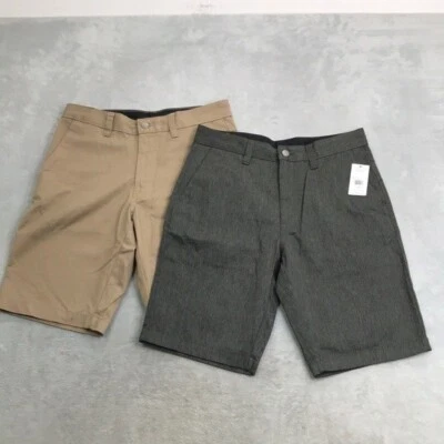 Volcom Men's 2 Pairs of VMonty Shorts Tan and Gray Size 29 New - Image 1 of 4