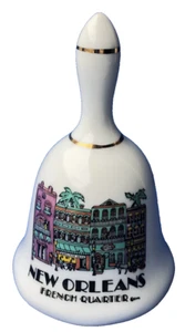NEU ORLEAN FRENCH QUARTER SAMMLERSTÜCK KERAMIK Souvenir Glocke Vintage - Bild 1 von 7