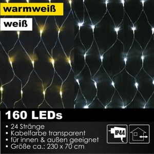 160er LED Lichternetz Lichterkette Außen Innen Party Weihnachtsbeleuchtung - Bild 1 von 10