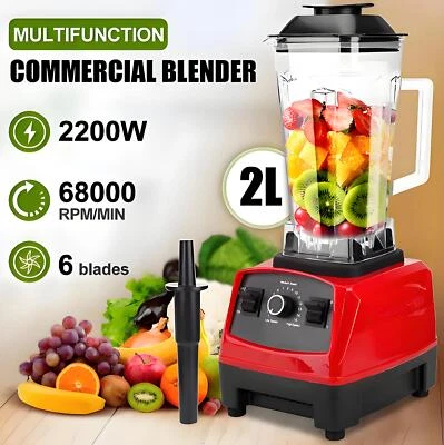 Smoothie Blender 2L Commercial Countertop Blenders Shakes Mixer Juicer Kit Home - image 1 of 4