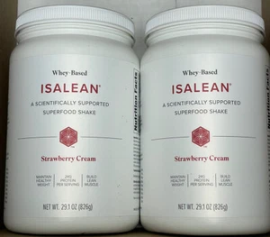 Pack of 2 Isagenix Isalean SuperFood Shake Strawberry Cream Meal - Exp 06-26 - Picture 1 of 1
