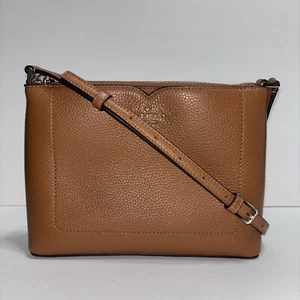 Kate Spade New York Crossbody Bag Brown Leather - Picture 1 of 9