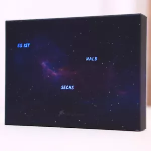 BoxClock Beyond Space- Die Wortuhr für den Schreibtisch - LED Standuhr - Bild 1 von 8