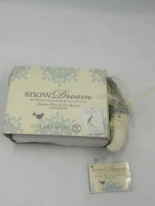 Snow Dreams Department 56 Dream Man In The Moon Ornament Christmas Rare 4” - Picture 1 of 8