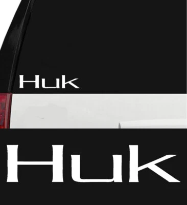HUK Performance Fishing Gear Outdoor Sports Decal Sticker 7 inch White