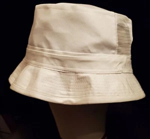 Blanco Verano Sol Playa Sombrero Gilligan Almeja Excavadora Marinero Gorra Ventilada NUEVO Enrollable - Imagen 1 de 7