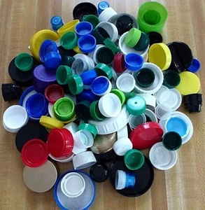 100+ Multicolor Multishape Kunststoff Trinkflaschendeckel Deckel Handwerk Kunst Projekt - Bild 1 von 6