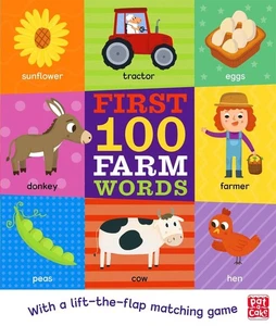 Die ersten 100 Farmwörter: Ein Brettbuch mit einem passenden Spiel von Pat-a-C - Bild 1 von 1
