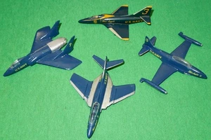 Antique 1950's Era US Navy Blue Angels Wooden Jet Aircraft Collection, 4x Planes - Picture 1 of 12