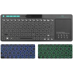 (Dual Mode) RT518S Wireless and Bluetooth 2-LED Color Backlit Multimedia Keyb... - Picture 1 of 8