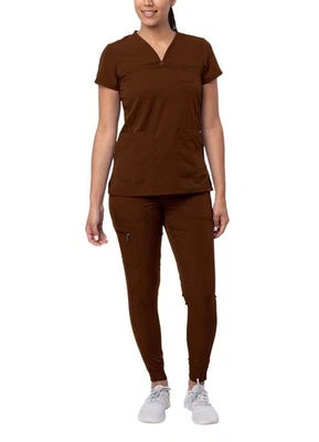 Blusa Médica y Pantalones Médicos Adar Pro Movement Booster para Mujer Sweetheart Cuello en V Foto 1 de 4