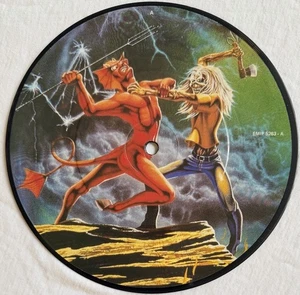 IRON MAIDEN -Run To The Hills- Original UK 1982 7" Picture Disc (Vinyl Record) - Imagen 1 de 2
