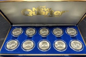 1964 US Quarters Binion Hoard Silver Sampler 10 Coin Set - Bild 1 von 9