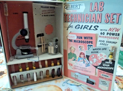 Juego de técnico de laboratorio Gilbert vintage para niñas 1958 Foto 1 de 4