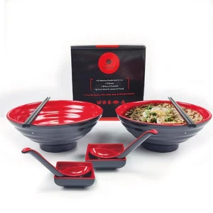 Ramen Schüssel Set - Sushi Set - Set 2-8 Teile enthält Melamin Ramen Schüsseln, Auswahl... - Bild 1 von 7