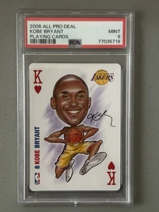 Kobe Bryant 2006 All Pro Deal Playing Cards King of Hearts Lakers PSA 9 MINT - Bild 1 von 2