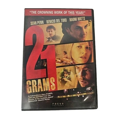 21 Grams DVD Widescreen 2003 (Sean Penn, Naomi Watts, Benicio Del Toro) - Image 1 of 3