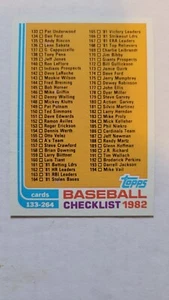 1982 TOPPS CHECKLIST 133 - 264 #226 NM - Picture 1 of 1