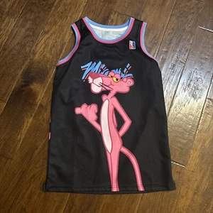 NBA Pink Panther 3 Basketball Jersey Size Small Black Round Neck Sleeveless - Picture 1 of 6