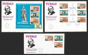 SKV)1979 Tuvalu, 3 FDC's Centenary of the Death of Sir Rowland Hill - Picture 1 of 1