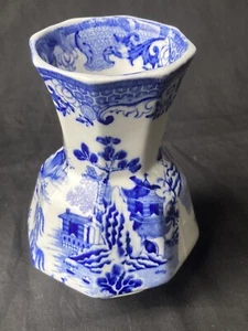 Antique .Masons Patent China ,Vase ,Willow Pattern ,c1845-54 Perfect Condition - Picture 1 of 6