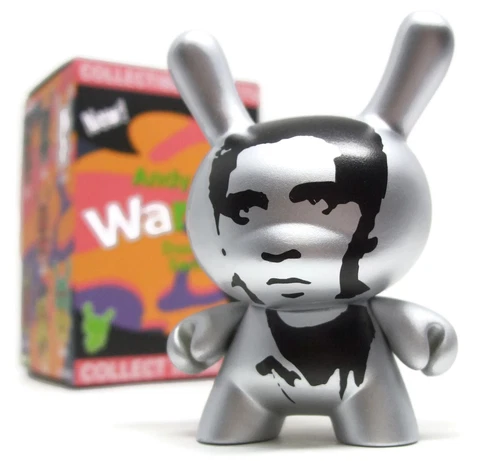 Kidrobot ANDY WARHOL Dunny Series 2 SILVER ELVIS 1/48 CHASE 3" Mini Vinyl Figure Cover