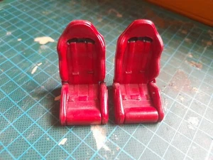 1/18 Ertl Honda Civic Eg Racing Style Seats Painted Red - Picture 1 of 3