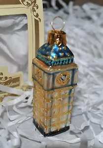 NUOVO IMPULS LONDON BIG BEN Vetro Decorazione Natalizia SCENE DELLA CITTÀ GEMMA POLONIA - Foto 1 di 2