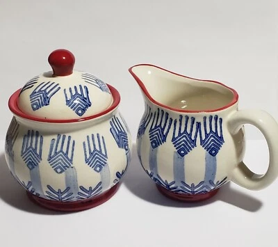 💥 Signature Housewares Ceramic Lidded Sugar and Creamer Set- FREE SHIPPING  - Image 1 of 3
